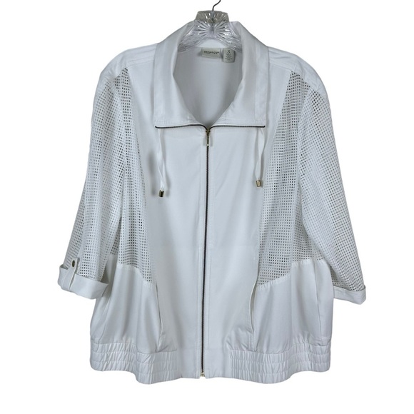 Zengery by Chicos White Light Weight Jacket - Picture 6 of 12